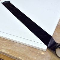 Unroll tape to length before applying